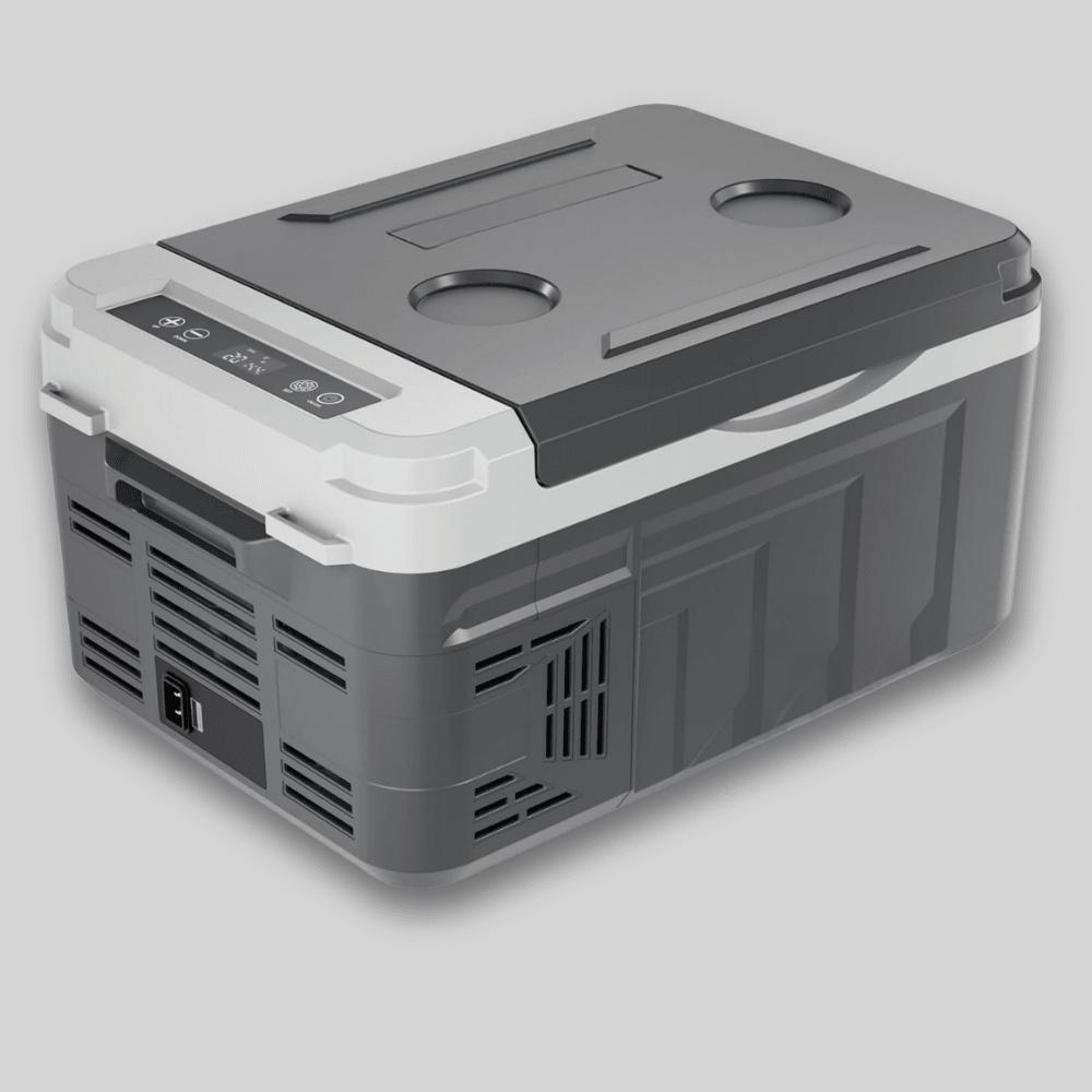 Portable Mini Fridge with Freezer Function and App Control, 11QT Lightweight Travel Cooler ideal for car trips and outdoor adventures. 0